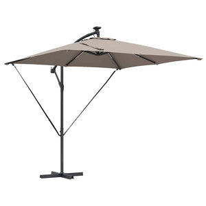 Cantilever bananparasol Taupe 249 x 249 x 250 cm