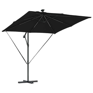 Cantilever bananparasol Svart 249 x 249 x 250 cm