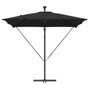 Cantilever bananparasol Svart 249 x 249 x 250 cm