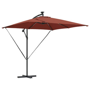 Cantilever bananparasol Terracotta 249 x 249 x 250 cm