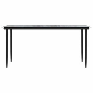 Matgrupp för trädgården med dynor 7 delar brun polyrotting glas