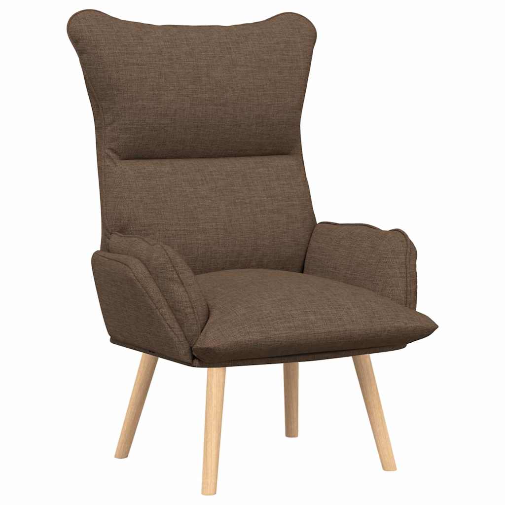 fåtölj Brun 69 x 74 x 93 cm Tyg och plywood