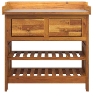 Trädgårdsskab Naturfärg 78 x 36,5 x 78 cm Massivt Akaciaträ