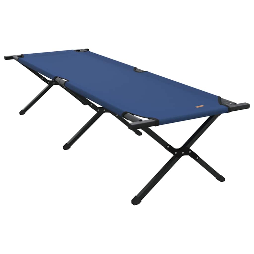 Fällbar Camping Säng Blå 193 x 69 x 45 cm Oxford tyg
