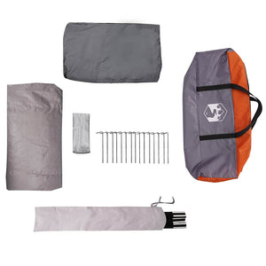 Stuga Tält med tak Grå och orange 405 x 405 x 273 cm