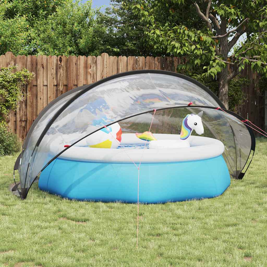 Poolkupol 336 x 322 x 160 cm PVC Transparent