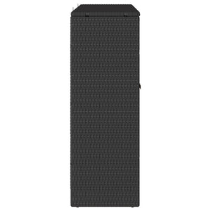 Förvaringsskåp med hylla Svart 100 x 36 x 102 cm Rotting