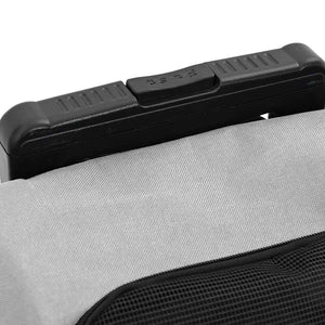 Husdjursvagn 3-i-1-design grå 48x32x(57-106) cm oxfordtyg