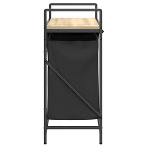 Tvättkorg 2 fack med hylla sonoma-ek