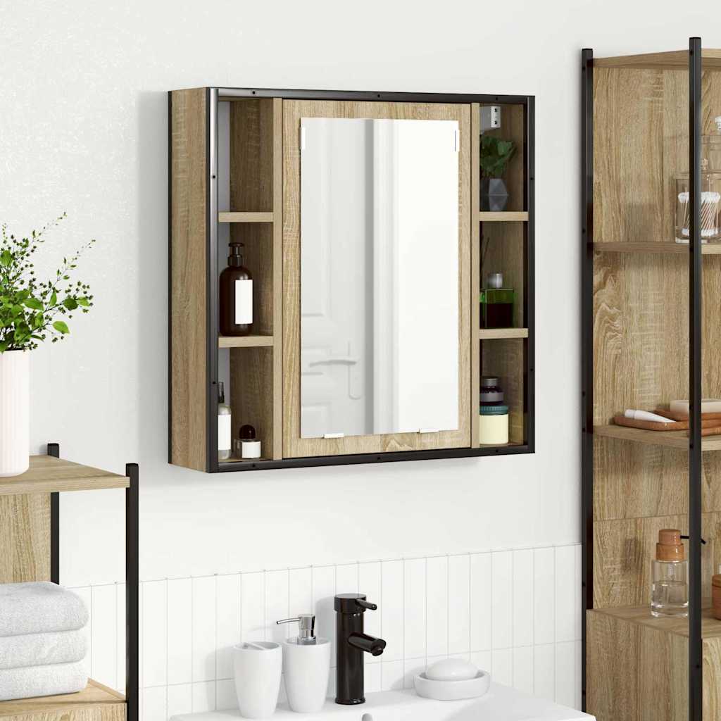 Spegelskåp Sonoma-ek 60 x 16 x 60 cm Konstruerat trä