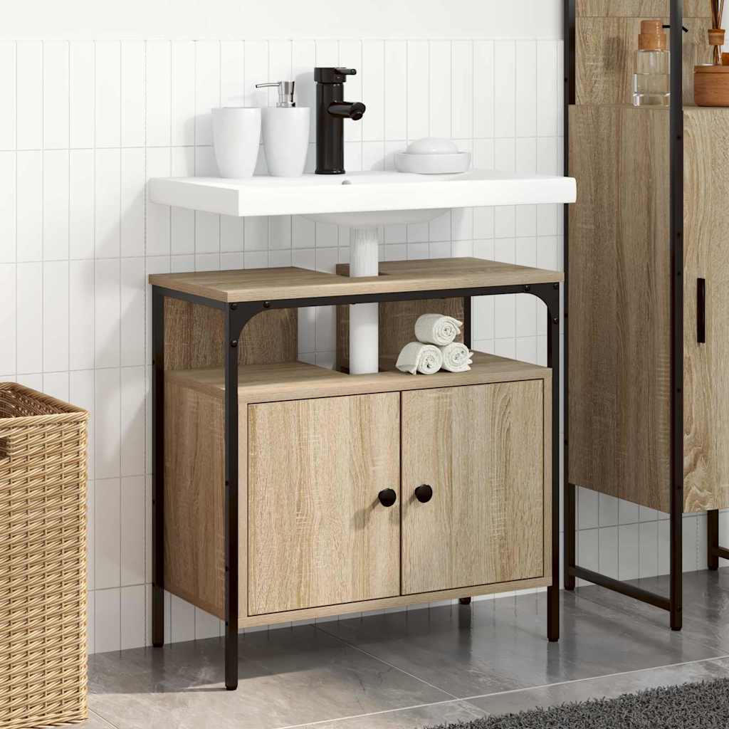 Badrumsskåp Beige 60 x 30 x 60 cm Konstruerat trä