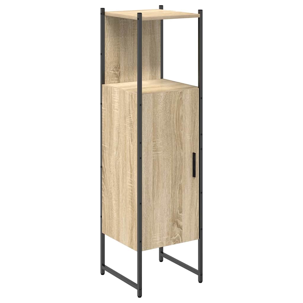 Badrumsskåp Beige 33 x 33 x 120,5 cm Konstruerat trä