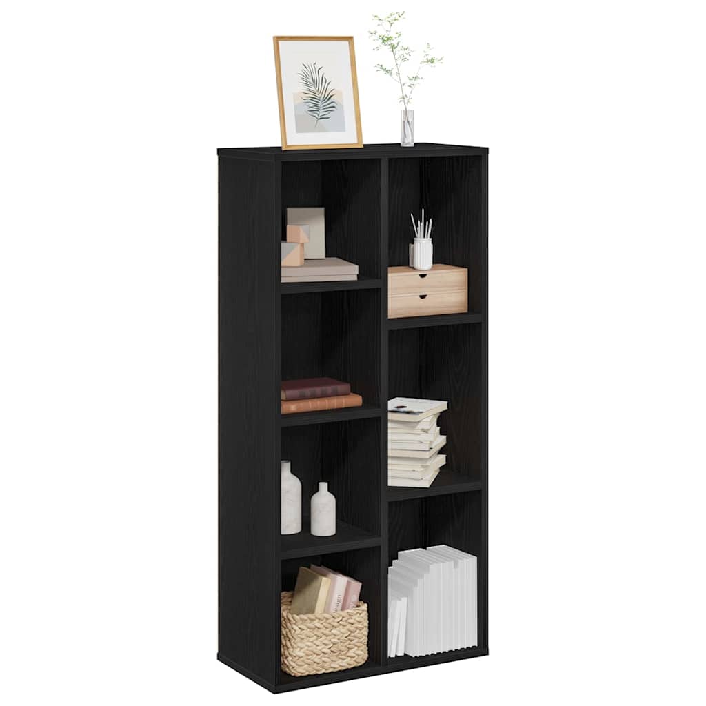 Bokhylla Svart Ek 50 x 25 x 102 cm