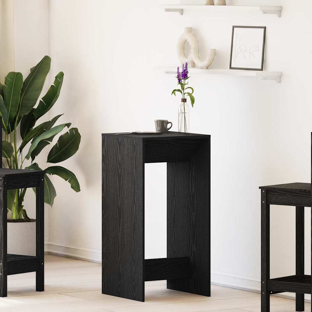 Barbord 51 x 50 x 103,5 cm Konstruerat trä Svart Ek Rektangulär
