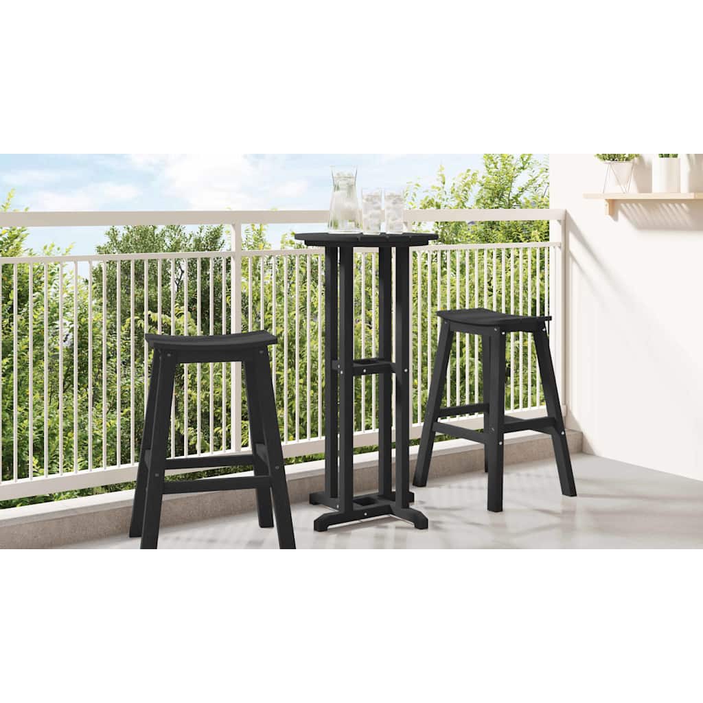 Barbord Svart 55 x 55 x 107 cm polyeten