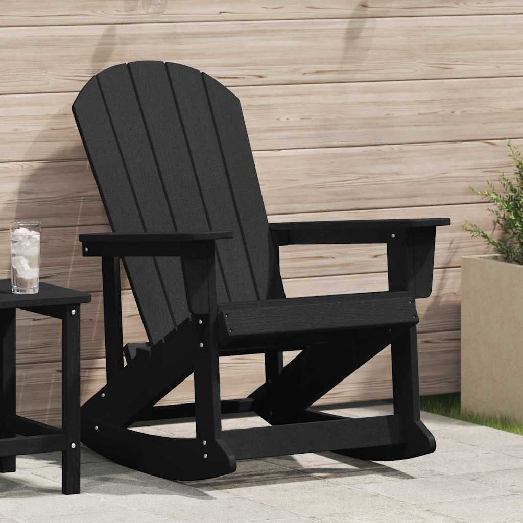 Adirondack Gungstol Svart 92 x 73,5 x 92 cm HDPE
