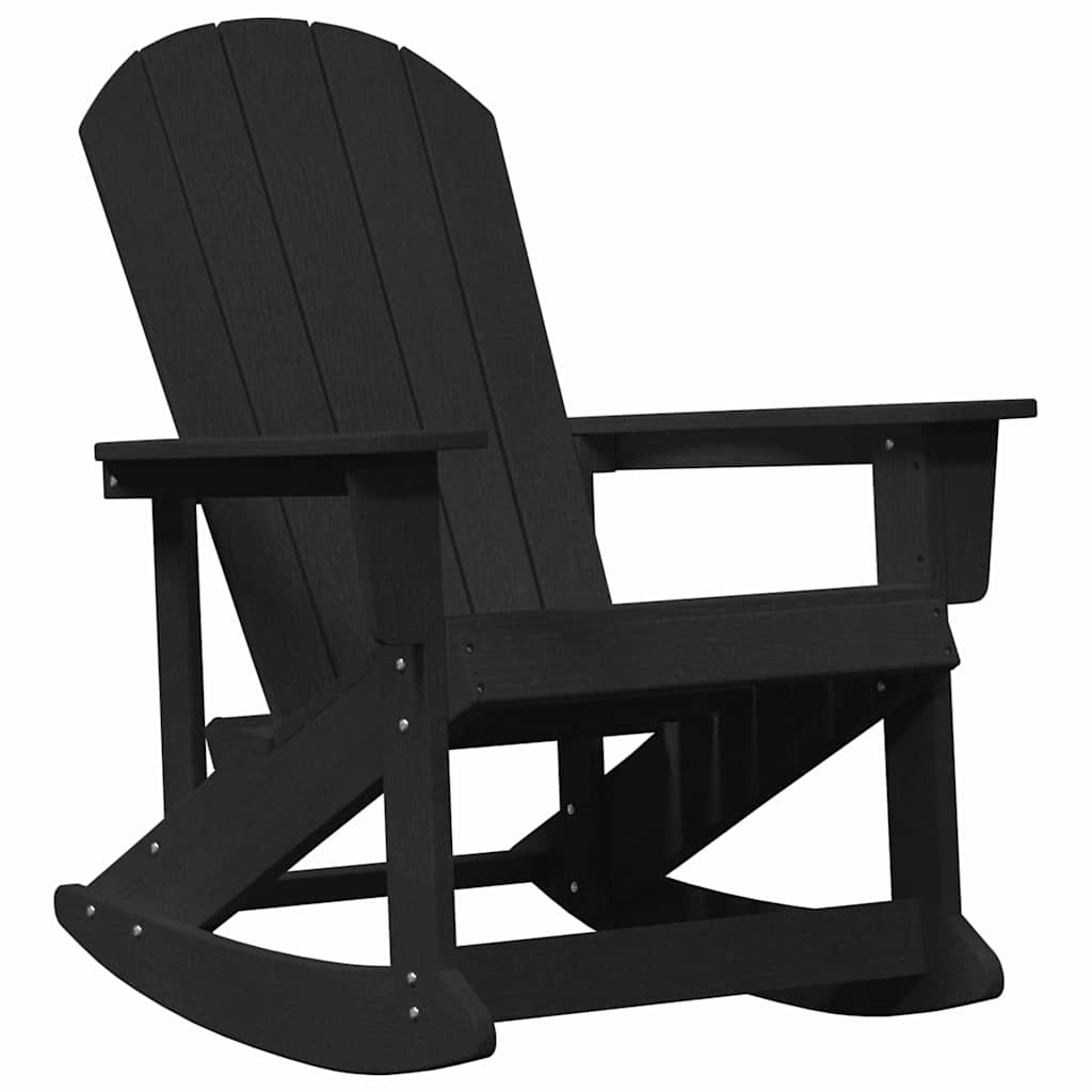 Adirondack Gungstol Svart 92 x 73,5 x 92 cm HDPE