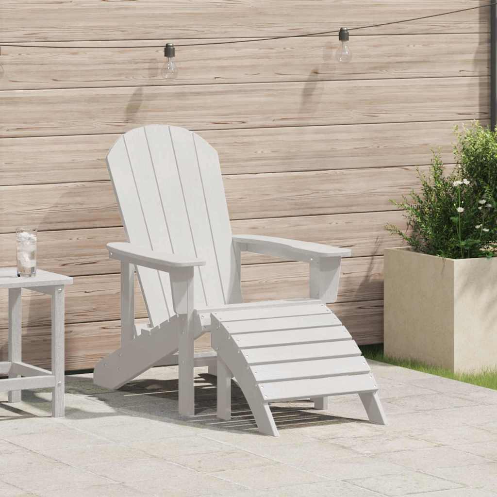 Adirondackstol Vit 82 x 74 x 92 cm HDPE