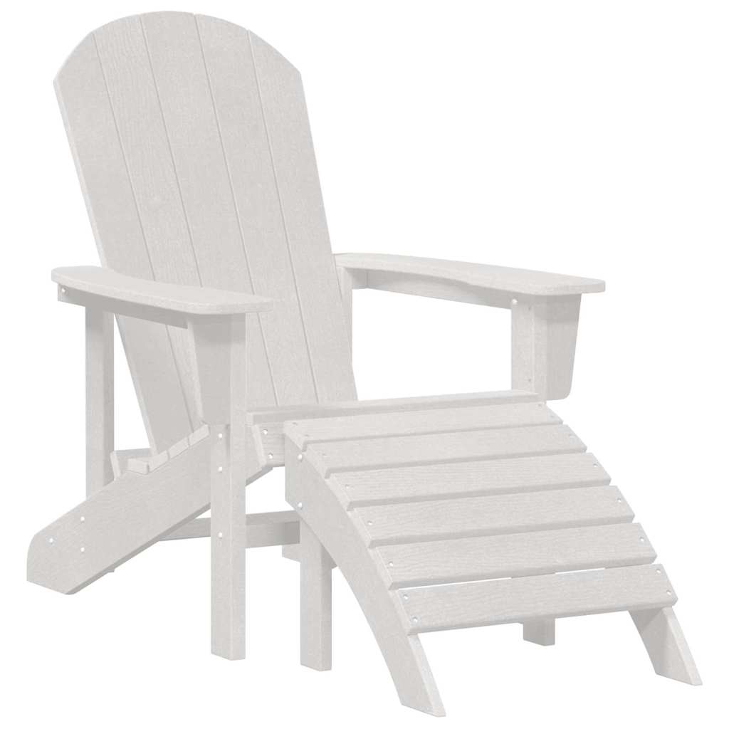 Adirondackstol Vit 82 x 74 x 92 cm HDPE