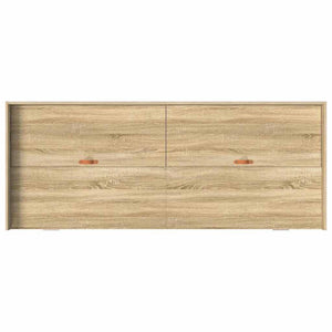 Sängram med huvudgavel Sonoma-ek 100 x 200 cm Konstruerat trä