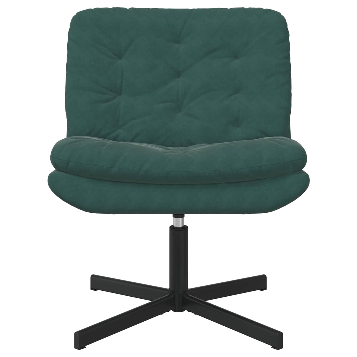 Svängbar Avkopplingsstol Mörkgrön 63 x 75 x 76 cm Sammet