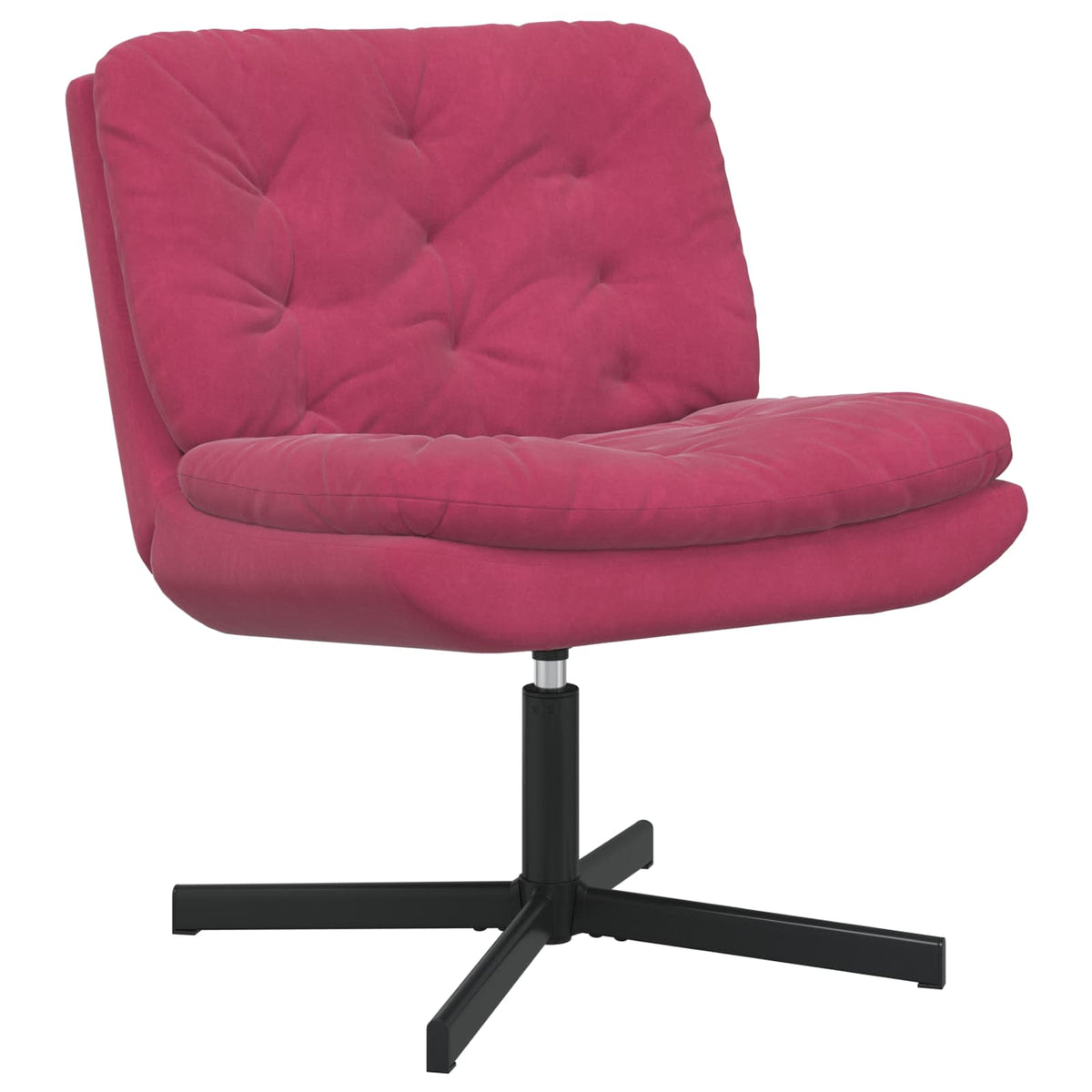 Svängbar Avkopplingsstol Vinröd 63 x 75 x 76 cm Sammet