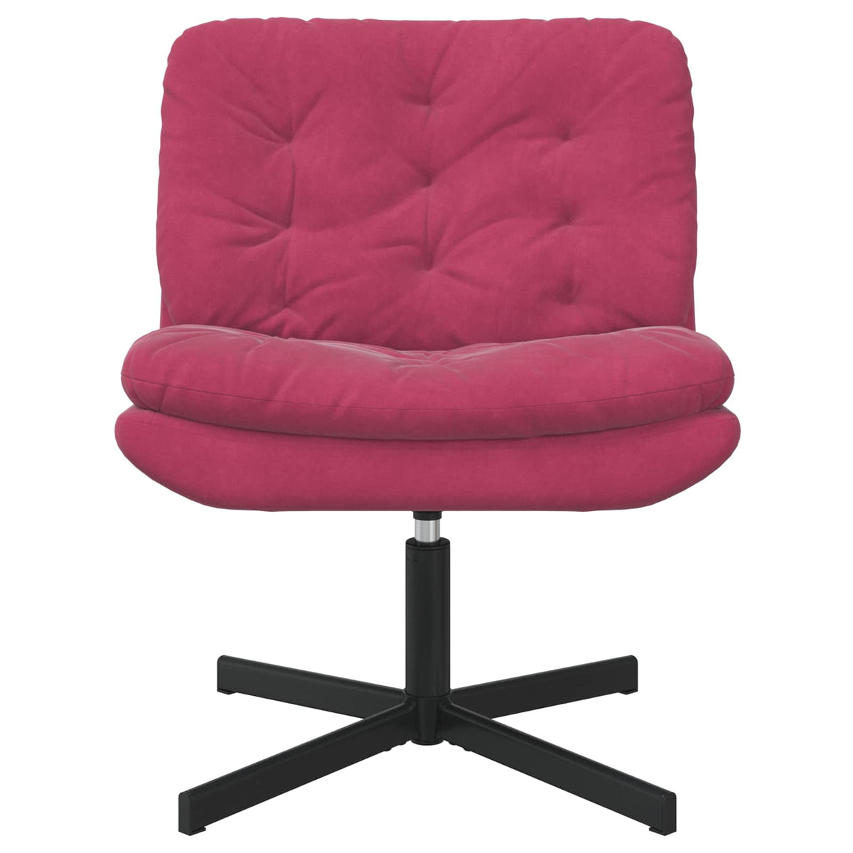 Svängbar Avkopplingsstol Vinröd 63 x 75 x 76 cm Sammet