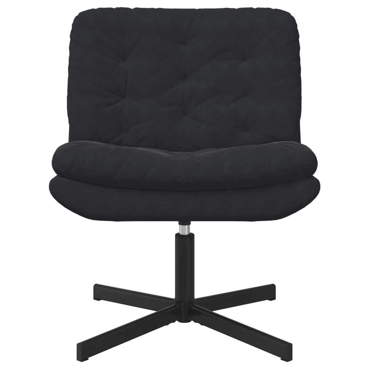 Svängbar Avkopplingsstol Svart 63 x 75 x 76 cm Sammet