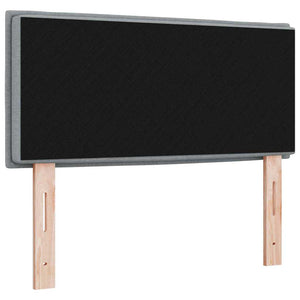 Huvudgavel med huvudgavel Ljusgrå 100 cm Konstläder