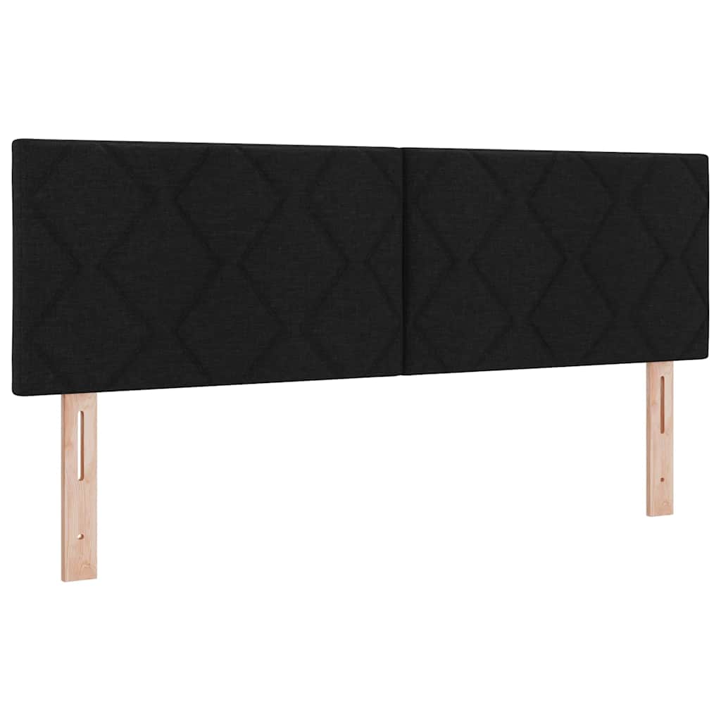 Huvudgavel Svart 160 cm tyg