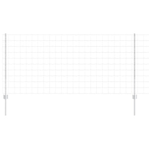 Stängsel med stolpe Silver 1 x 10 m Stål