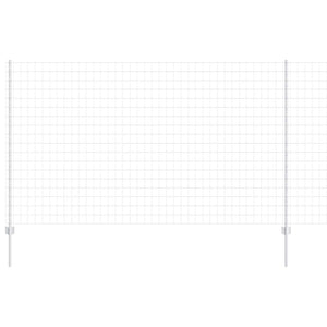 Stängsel med stolpe Silver 1,4 x 10 m Stål