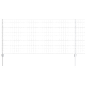 Stängsel med stolpe Silver 1 x 25 m Stål