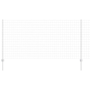 Stängsel med stolpe Silver 1,2 x 25 m Stål