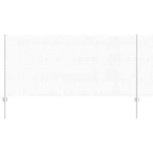 Stängsel med stolpe Silver 1 x 25 m Stål