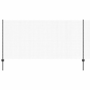 Stängsel med stolpe Grå 1,2 x 25 m Stål och PVC