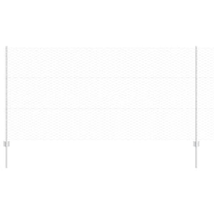 Stängsel med stolpe Silver 1,2 x 10 m Stål