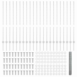 Stängsel med stolpe Silver 1,2 x 50 m Stål