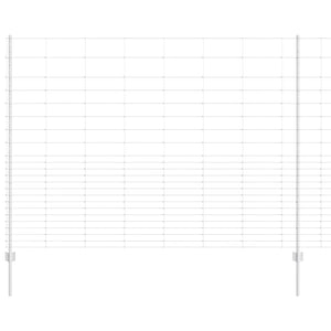Stängsel med stolpe Silver 1,6 x 25 m Stål