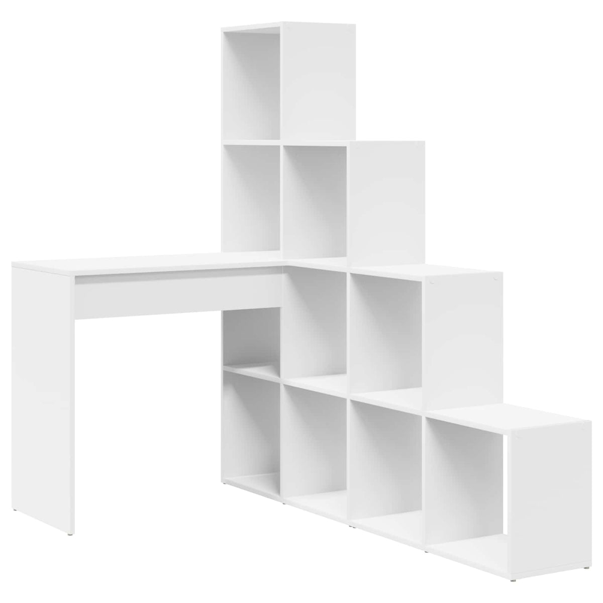 Hörnskrivbord Vit 101,5 x 149,5 x 149,5 cm Konstruerat trä