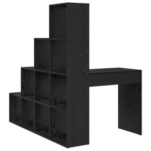 Hörnskrivbord Svart Ek 101,5 x 149,5 x 149,5 cm Konstruerat trä