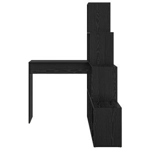 Hörnskrivbord Svart Ek 101,5 x 149,5 x 149,5 cm Konstruerat trä