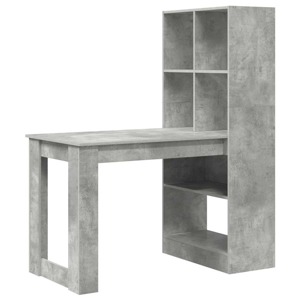 Skrivbord Betonggrå Konstruerat trä 122 x 67 x 145 cm