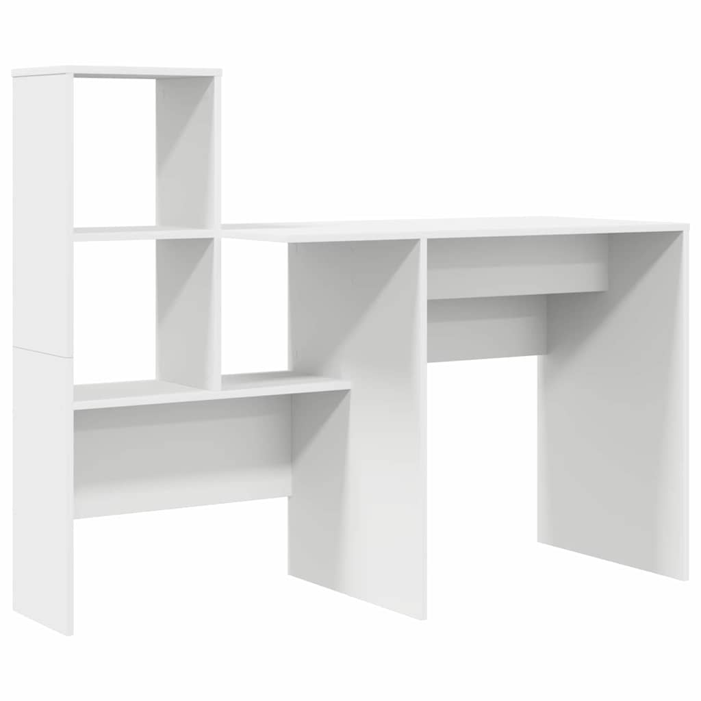 Skrivbord Vit Konstruerat trä 131,5 x 50 x 106,5 cm