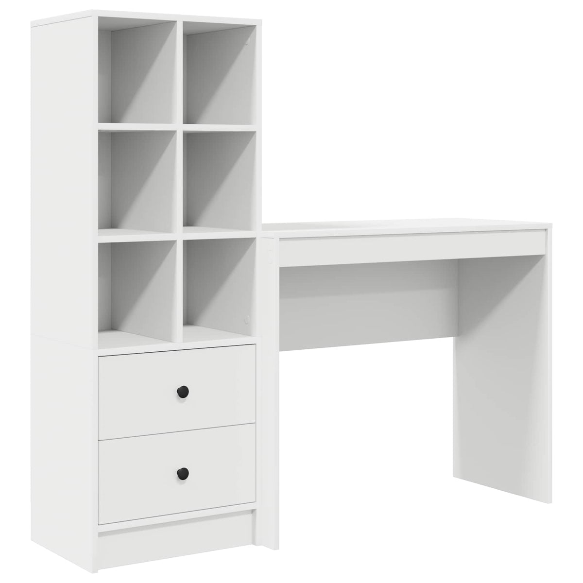 Skrivbord Vit 135,5 x 40 x 127 cm 2 st