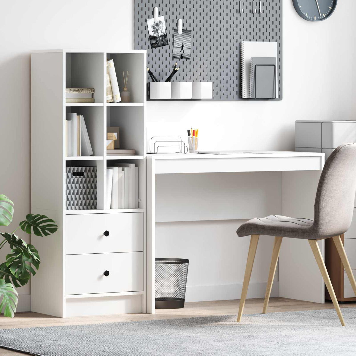 Skrivbord Vit 145,5 x 40 x 127 cm 2 st