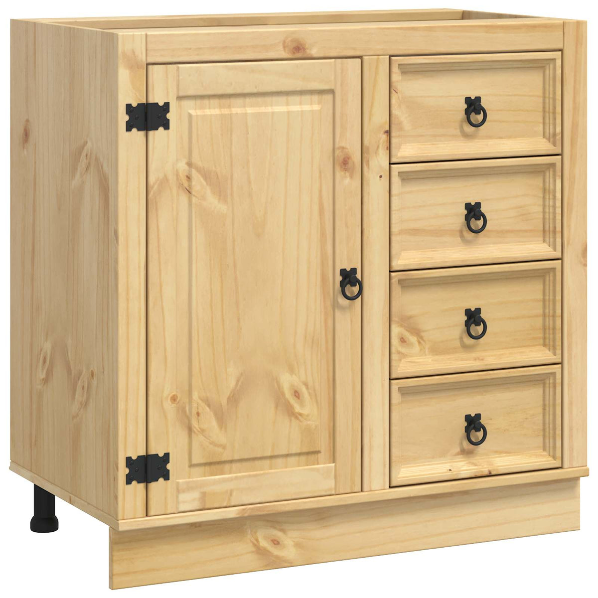 Skåp SKI HonungsBrun 80 x 46 x 81 cm Massiv furu