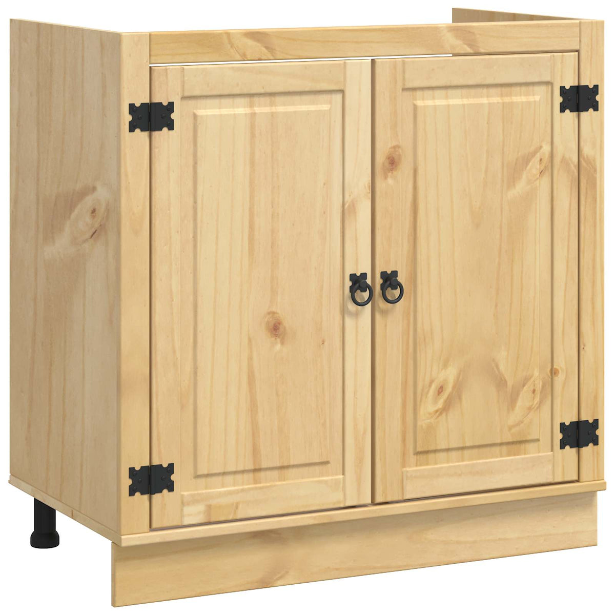 Skåp SKI HonungsBrun 80 x 46 x 81 cm Massiv furu