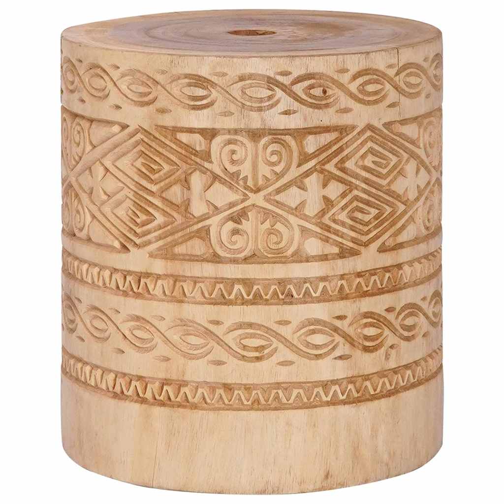 Parasollfot 28.05 kg Naturlig Massivt Trä Cylindrisk