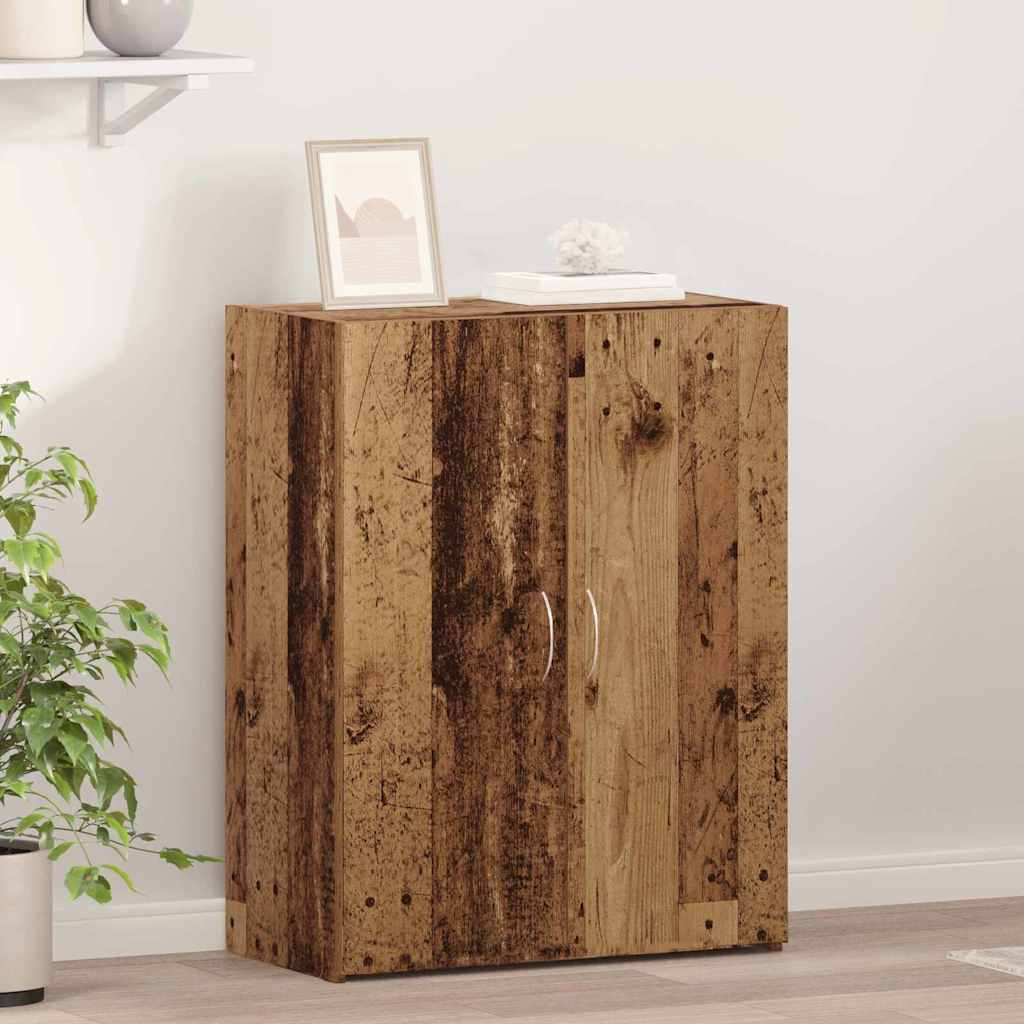 Kontorsskåp Gammalt trä 70 x 32 x 77.5 cm Konstruerat trä